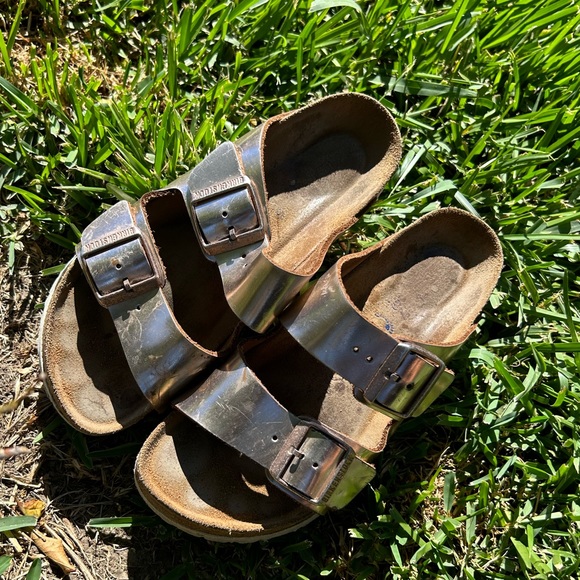 Birkenstock Arizona metallic rose gold size 37 - Picture 3 of 12